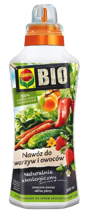 COMPO BIO Nawóz do warzyw i owoców - 500 ml (100% naturalnych składników)