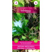 MIZUNA Japońska musztarda - mieszanka zielona i czerwona (Brassica rapa var.japonica) - 1 g